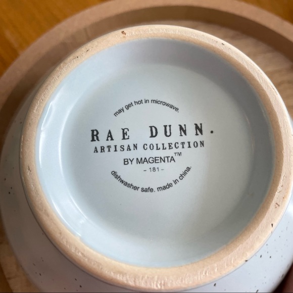 Rae Dunn Speckled Pink and Blue ICE CREAM Set of 2 Ceramic Bowls BRAND NEW!! - Picture 4 of 4